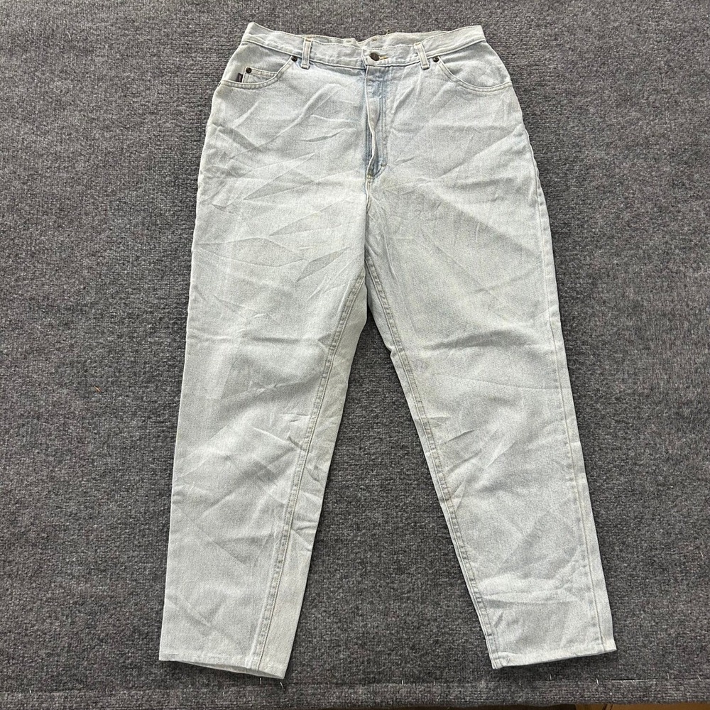 Riders Jeans Womens Size 18 PET Light Wash High Waisted Tapered Mom Denim USA
